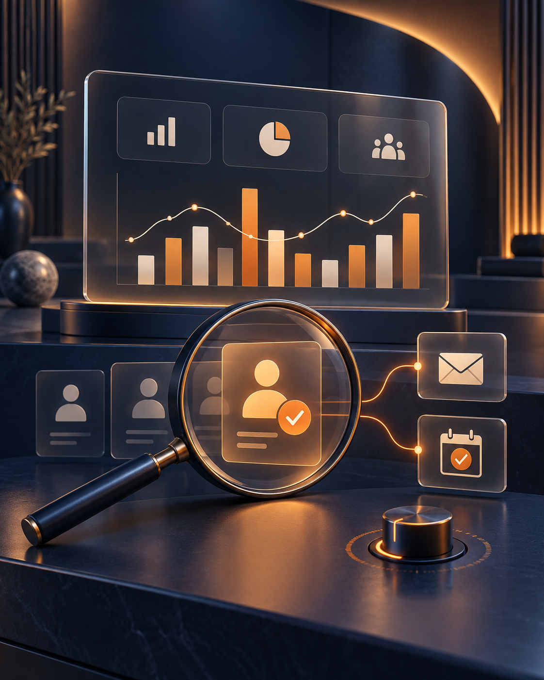 Website and Google ranking analytics dashboard
